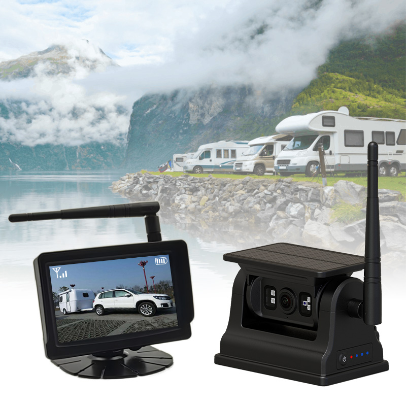 5 इंच वायरलेस सोलर पॉवर रिचार्जेबल मॅग्नेटिक व्हेईकल कॅमेरा सिस्टम---सुरक्षित ड्रायव्हिंगसाठी तुमचा सर्वोत्तम भागीदार