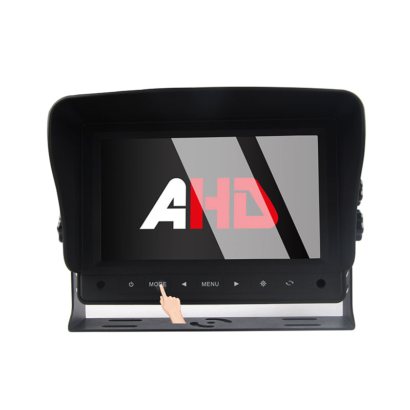 7 इंच टच बटणे 2CH हेवी ड्यूटी AHD वाहन मॉन्टियर